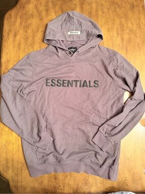 Fear of God Essentials Pullover Hoodie - Dark Grey - Size M